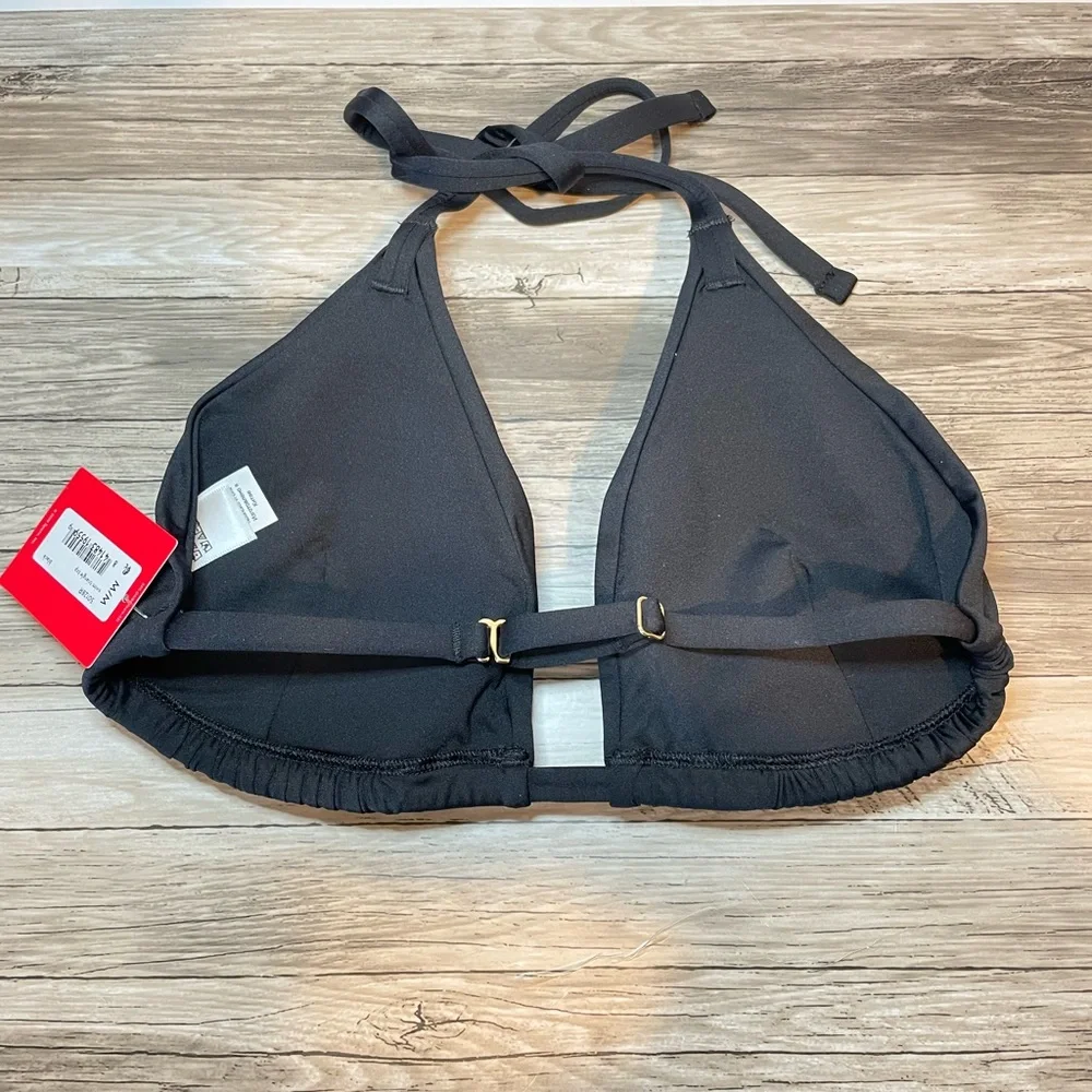 Spanx Triangle Black Bikini Top Size Small New Beach Vacation Classic Summer